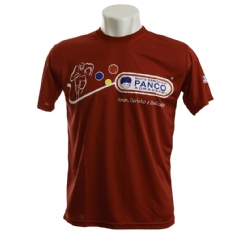 Foto S304 - Camiseta gola careca Vermelha personalizada